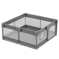 Bebe Stars Πάρκο για μωρά τετράγωνο 180x200cm Playzen Grey - Image 3