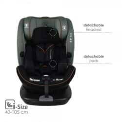 Bebe Stars Κάθισμα Αυτοκινήτου i-Revo i-Size 360° Olive - Image 3