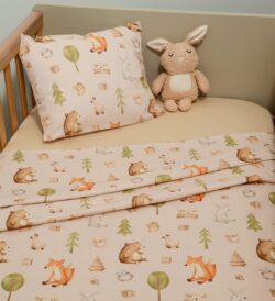 Baby Oliver Σεντόνια Κούνιας 3 τεμ. 110x170cm 100% Βαμβάκι Κατωσέντονο με Λάστιχο Design 428 - Image 2