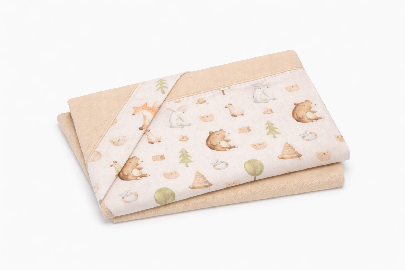 ChatGPT Image 9 Ιαν 2026, 06_07_25 μ.μ. Baby Oliver Σεντόνια Λίκνου Σετ 2τ -75×110-100% Βαμβάκι Des.428 - Image 1