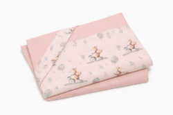 Baby Oliver Σεντόνια Λίκνου Σετ 2τ -75×110-100% Βαμβάκι Des.426