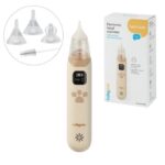 BabyOno Ηλεκτρικός ρινικός αποφρακτήρας 3 επίπεδα έντασης & αθόρυβη λειτουργία - Μπεζ