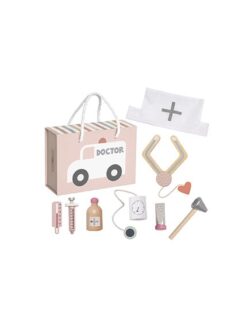 Jabadabado Βαλιτσάκι με εργαλεία γιατρού Ροζ