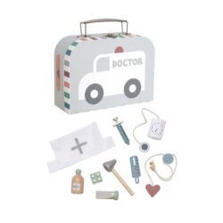 Jabadabado Βαλιτσάκι με εργαλεία γιατρού Γκρί
