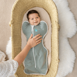 LoveToDream Υπνόσακος Swaddle UP Bamboo Original 1.0tog Deep Olive 2.2-3.8kg Newborn - Image 3