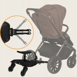 Lionelo Buggy Board Σκαλάκι Καροτσιού Με Κάθισμα Black Onyx - Image 2