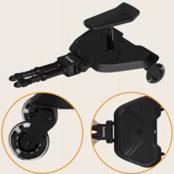 Lionelo Buggy Board Σκαλάκι Καροτσιού Με Κάθισμα Black Onyx - Image 5