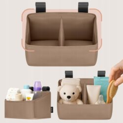 Lionelo Sidepocket Small Κρεμαστός Οργανωτής για κούνια/παρκοκρέβατο Beige - Image 2