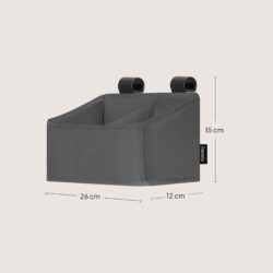 Lionelo Sidepocket Small Κρεμαστός Οργανωτής για κούνια/παρκοκρέβατο Gray - Image 7