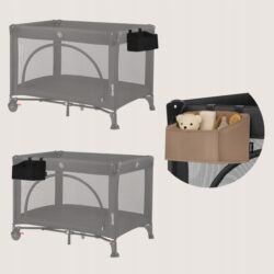 Lionelo Sidepocket Small Κρεμαστός Οργανωτής για κούνια/παρκοκρέβατο Black - Image 3