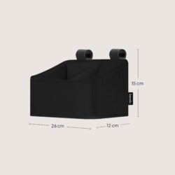 Lionelo Sidepocket Small Κρεμαστός Οργανωτής για κούνια/παρκοκρέβατο Black - Image 7