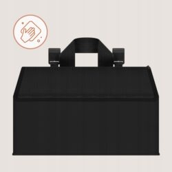 Lionelo Sidepocket Medium Κρεμαστός Οργανωτής για κούνια/παρκοκρέβατο Black - Image 4