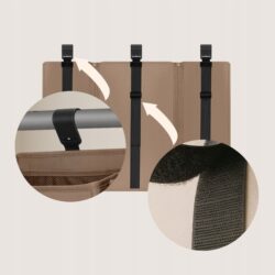 Lionelo Sidepocket Large Κρεμαστός Οργανωτής για κούνια/παρκοκρέβατο Beige - Image 5