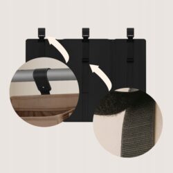 Lionelo Sidepocket Large Κρεμαστός Οργανωτής για κούνια/παρκοκρέβατο Black - Image 5