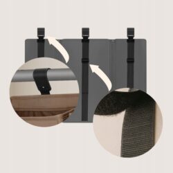 Lionelo Sidepocket Large Κρεμαστός Οργανωτής για κούνια/παρκοκρέβατο Gray - Image 5