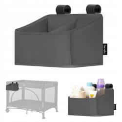 Lionelo Sidepocket Small Κρεμαστός Οργανωτής για κούνια/παρκοκρέβατο Gray