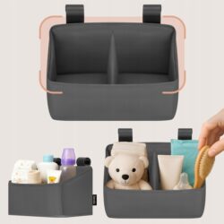 Lionelo Sidepocket Small Κρεμαστός Οργανωτής για κούνια/παρκοκρέβατο Gray - Image 2