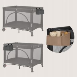 Lionelo Sidepocket Small Κρεμαστός Οργανωτής για κούνια/παρκοκρέβατο Gray - Image 3