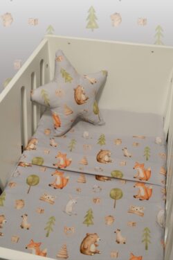 Σετ 2 Σεντόνια Λίκνου 80x110cm 100% Βαμβάκι Des. 427 Oliver Baby - Image 2