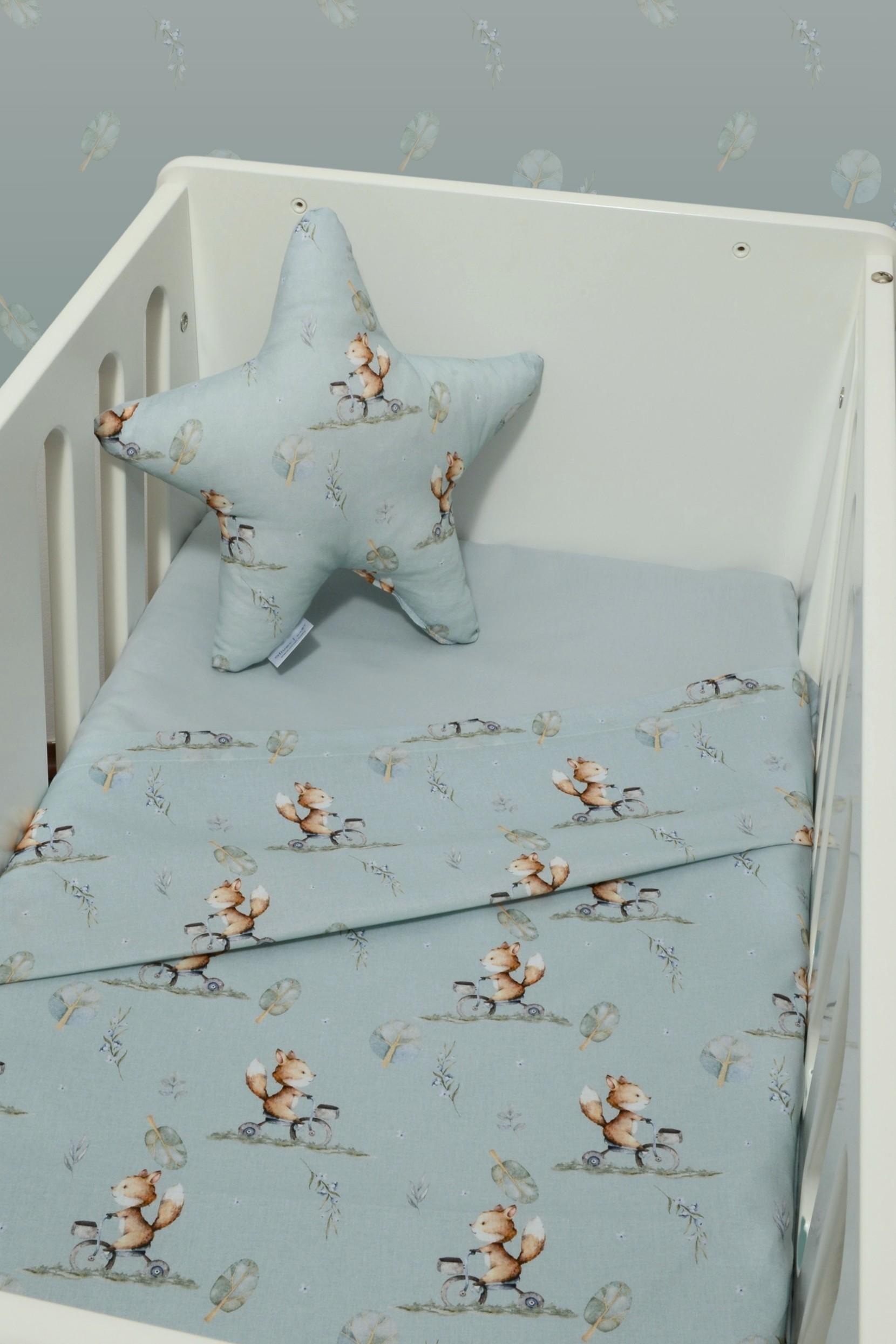 baby oliver1 (2) Baby Oliver Σεντόνια Λίκνου Σετ 2τ -75×110-100% Βαμβάκι Des.429 - Image 1