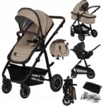 Lionelo Amber Plus Καρότσι Βρεφικό έως 22kg 3 σε 1 Beige Sand