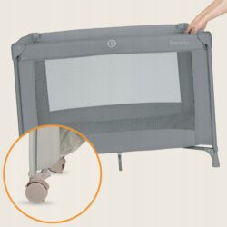 Lionelo Amelie Παρκοκρέβατο 1 Επιπέδoυ Gray Concrete - Image 5