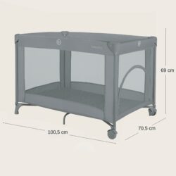 Lionelo Amelie Παρκοκρέβατο 1 Επιπέδoυ Gray Concrete - Image 8
