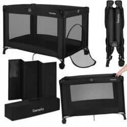 Lionelo Amelie Παρκοκρέβατο 1 Επιπέδoυ Black Carbon