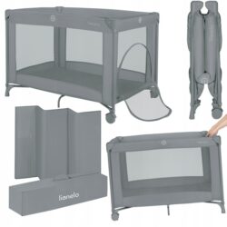 Lionelo Amelie Παρκοκρέβατο 1 Επιπέδoυ Gray Concrete