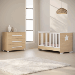 Casababy Βρεφικό Σετ Δωματίου Κρεβάτι Και Σιφονιέρα Primo