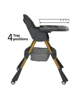 Bebe Stars Bebe stars καρέκλα φαγητού meal 2 in 1 grey - Image 2
