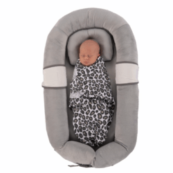 Bo Jungle Βαμβακερή κουβέρτα φασκιώματος 0-4 μηνών Leopard swaddle - Image 4