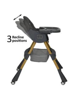 Bebe Stars Bebe stars καρέκλα φαγητού meal 2 in 1 grey - Image 3