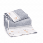 Baby Oliver Σετ πετσέτες 2 τεμ 100% βαμβάκι Sophie La Girafe Μπλέ