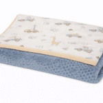 Baby Oliver Κουβέρτα Κούνιας Διπλής Όψης Minky 100×150 Des. 421