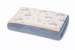 Minky ΝEW Κουβέρτα Κούνιας Διπλής Όψης 100x150 Des.421 Oliver Baby