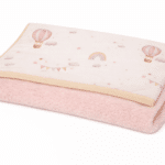 Baby Oliver Κουβέρτα Κούνιας Διπλής Όψης Minky 100×150 Des. 422