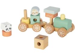 Eli Neli Montessori Ξύλινο τρενάκι με τουβλάκια - Image 3
