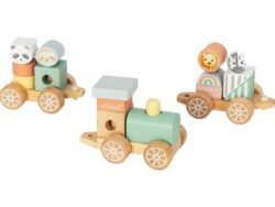 Eli Neli Montessori Ξύλινο τρενάκι με τουβλάκια - Image 4