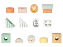 Eli Neli Montessori Ξύλινο τρενάκι με τουβλάκια - Image 5