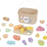 EliNeli Montessori Κουτί παιχνιδιών κοπής φρούτων 3 σε 1
