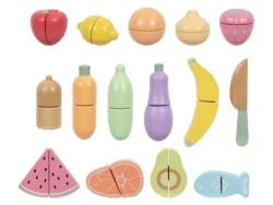 EliNeli Montessori Κουτί παιχνιδιών κοπής φρούτων 3 σε 1 - Image 4