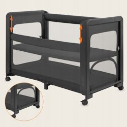 Lionelo Patty – Παιδικό λίκνο & παρκοκρέβατο 5-σε-1 Gray Graphite - Image 3