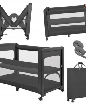 Lionelo Patty – Παιδικό λίκνο & παρκοκρέβατο 5-σε-1 Gray Graphite