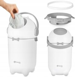 Lionelo Purebin Κάδος για Πάνες Αεροστεγής & Άοσμος White