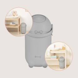 Lionelo Purebin Κάδος για Πάνες Αεροστεγής & Άοσμος Gray - Image 3