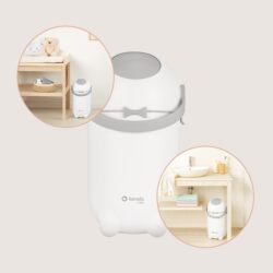 Lionelo Purebin Κάδος για Πάνες Αεροστεγής & Άοσμος White - Image 3