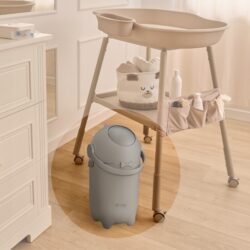 Lionelo Purebin Κάδος για Πάνες Αεροστεγής & Άοσμος Gray - Image 2