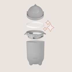 Lionelo Purebin Κάδος για Πάνες Αεροστεγής & Άοσμος Gray - Image 5