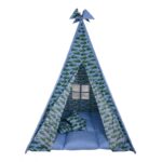 BabyBliss Μεγάλη υφασμάτινη σκηνή με παχύ στρώμα και 2 μαξιλαράκια "In A While Crocodile"